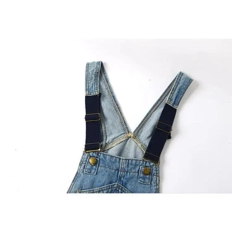 K-Pop Faded Denim Overall