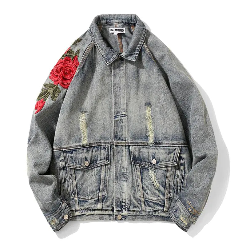 Smell The Roses Denim Jacket