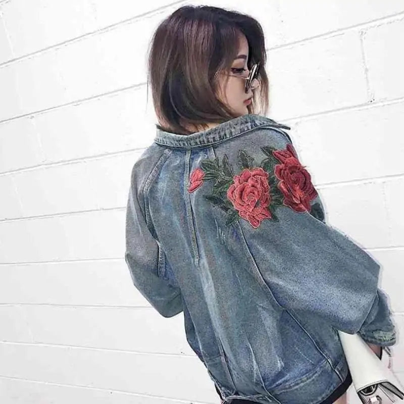 Smell The Roses Denim Jacket