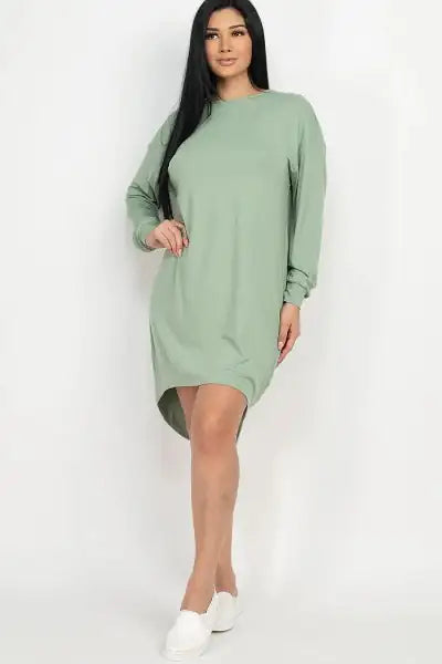 COZY HIGH LOW DRESS