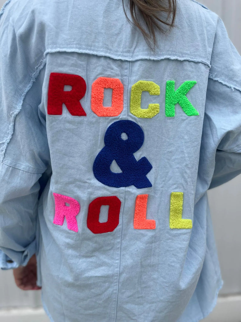 Rock and Roll Denim Button Up