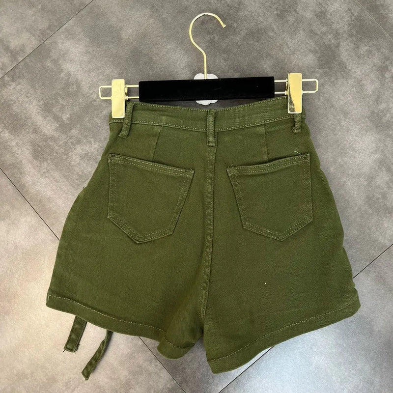 Kyla Denim Utility Cargo Shorts