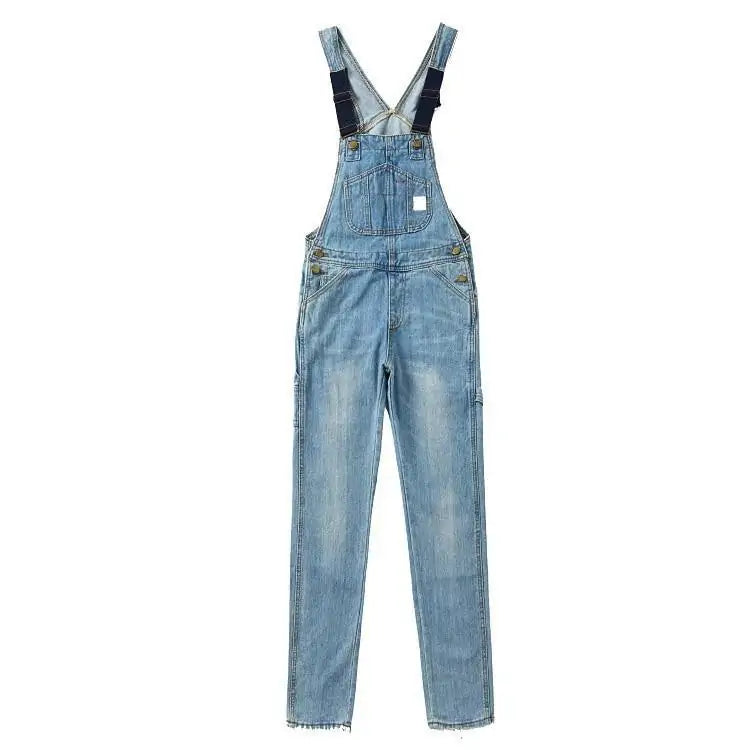 K-Pop Faded Denim Overall