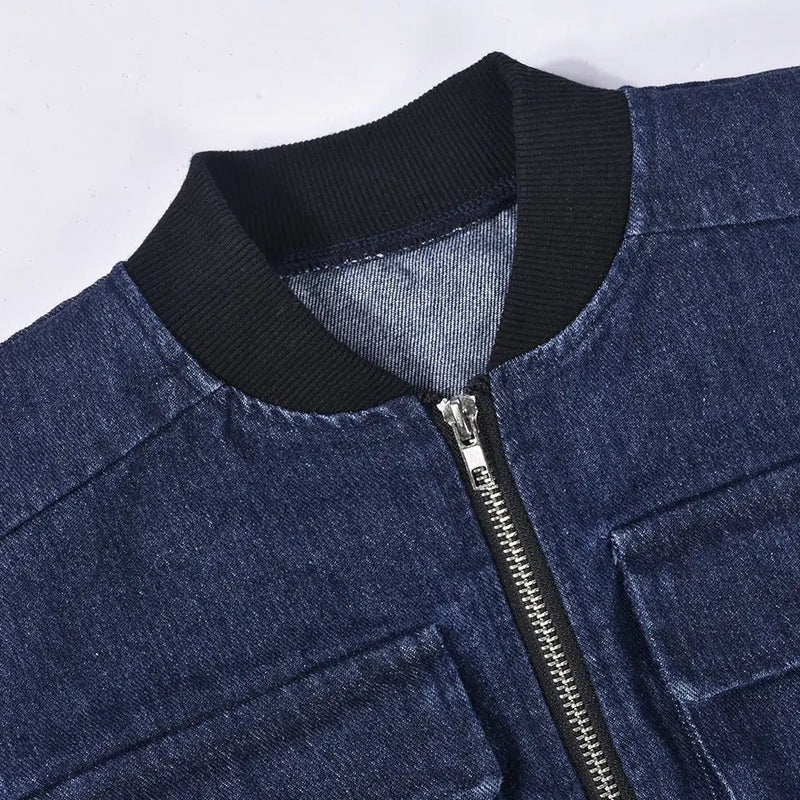 Denim Buckle Vest Top