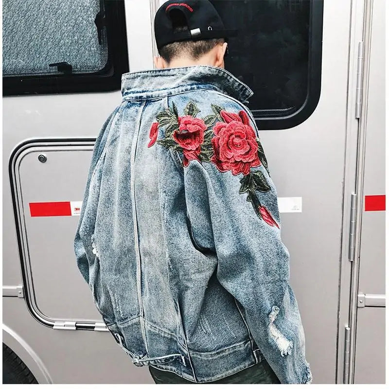 Smell The Roses Denim Jacket