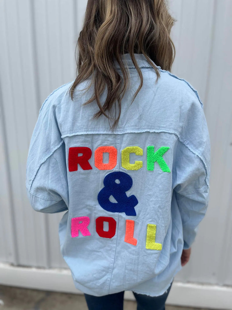 Rock and Roll Denim Button Up