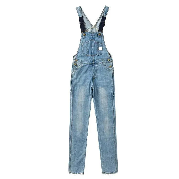 K-Pop Faded Denim Overall