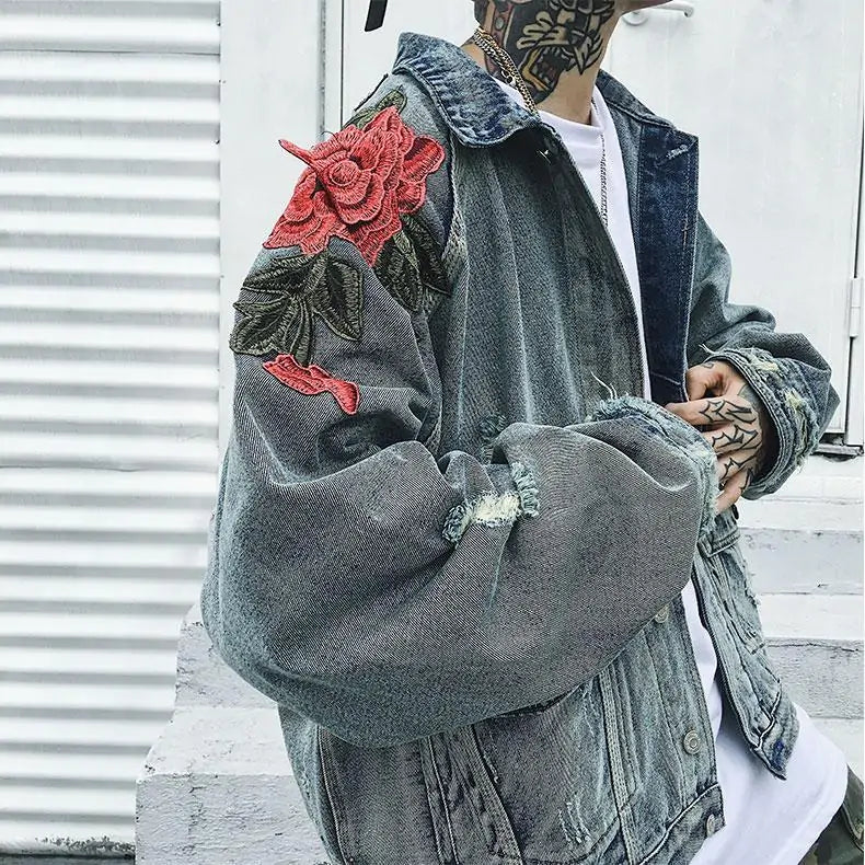 Smell The Roses Denim Jacket